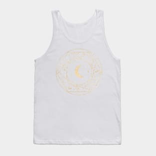 Gold Boho Space Galaxy Tank Top